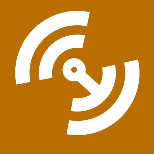 Storm icon, amber